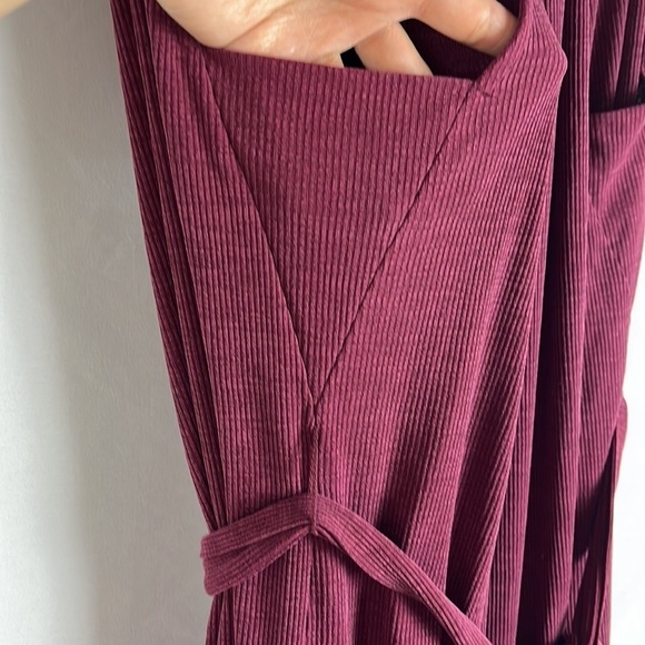 Anthropologie HD in Paris Jacenta Burgundy Wide Leg Jumpsuit Size XS - Picture 5 of 12